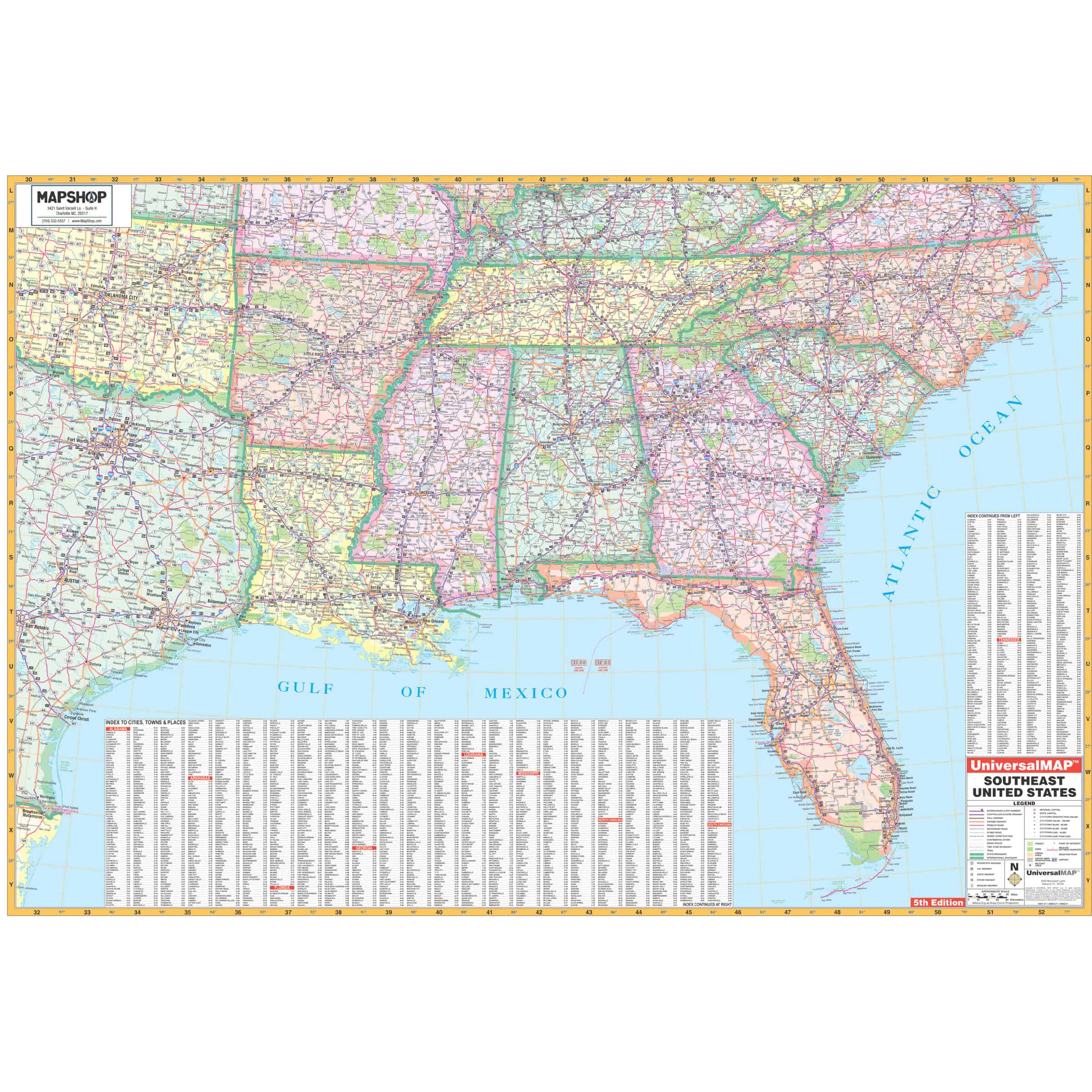 Map Of Usa Highways Historic Railroad Map Of The Southern KA R US SOUTHEAST LA 