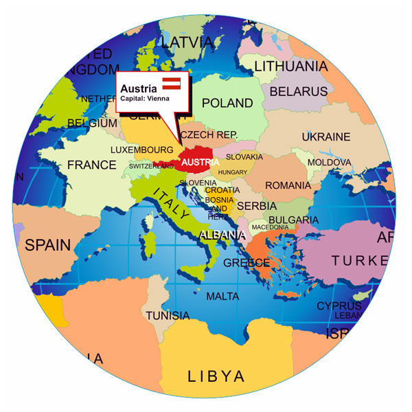 Austria World Maps Where Is Austria 