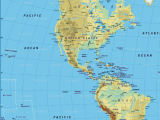 America Physical Map Mapsof Net