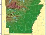 Arkansas Relief Map Mapsof Net