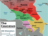 Caucasus Regions Map Mapsof Net