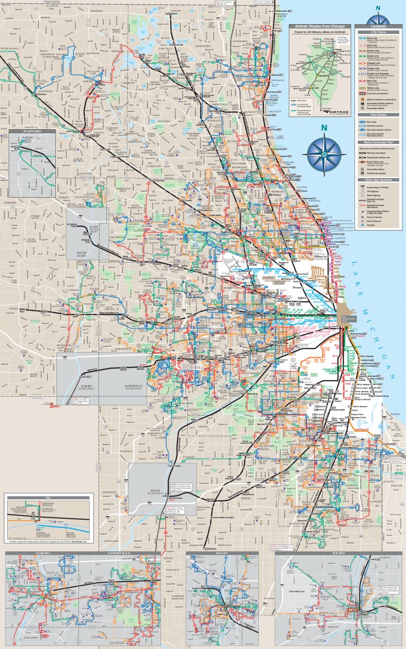 Chicago Map501 Blank Mapsof Net - Amazing Minimal Picture - HD