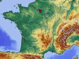 France Relief Map Mapsof Net