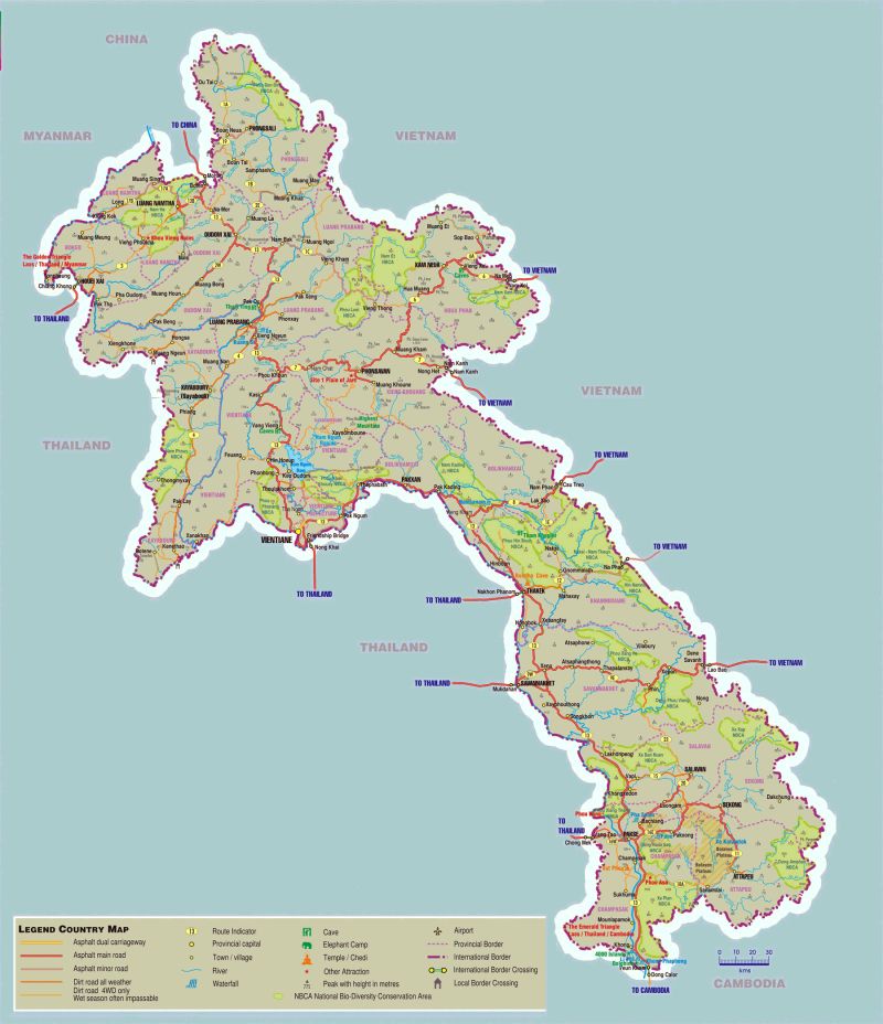 Asia Laos Blank Map 1 Mapsof Net - Premium Dark Wallpaper - Retina