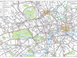 London Detailed Road Map Mapsof Net