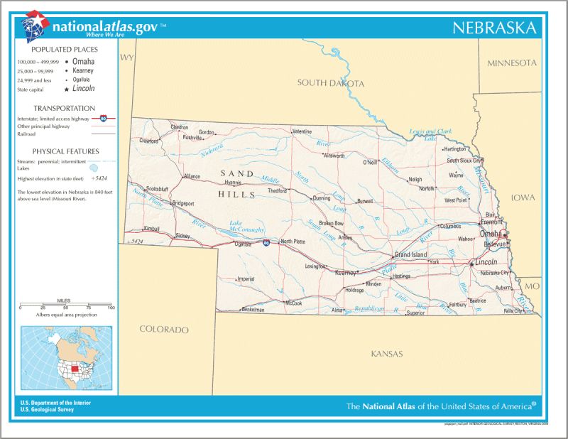 Where Is Nebraska Located Mapsof Net - Abstract Design Collection - 8K Quality