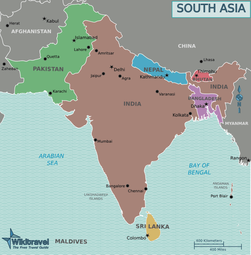 Historical Map Southern Asia Mapsof Net - Dark Pattern Collection - High Resolution Quality