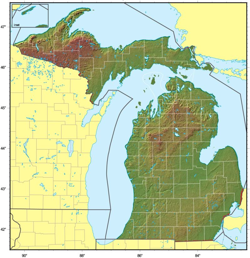 Where Is Michigan Located Mapsof Net - Ultra HD Light Designs for Desktop