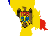 Moldova Flag Map Mapsof Net