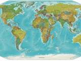 Political And Physical World Map Mapsof Net
