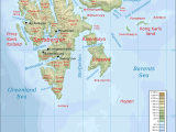 Topographic Map Of Svalbard Mapsof Net