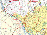 Trenton Road Map Mapsof Net