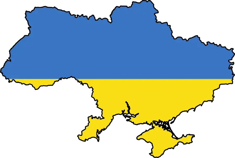 Ukraine Flag Map - Abstract Photo Collection - Ultra HD Quality