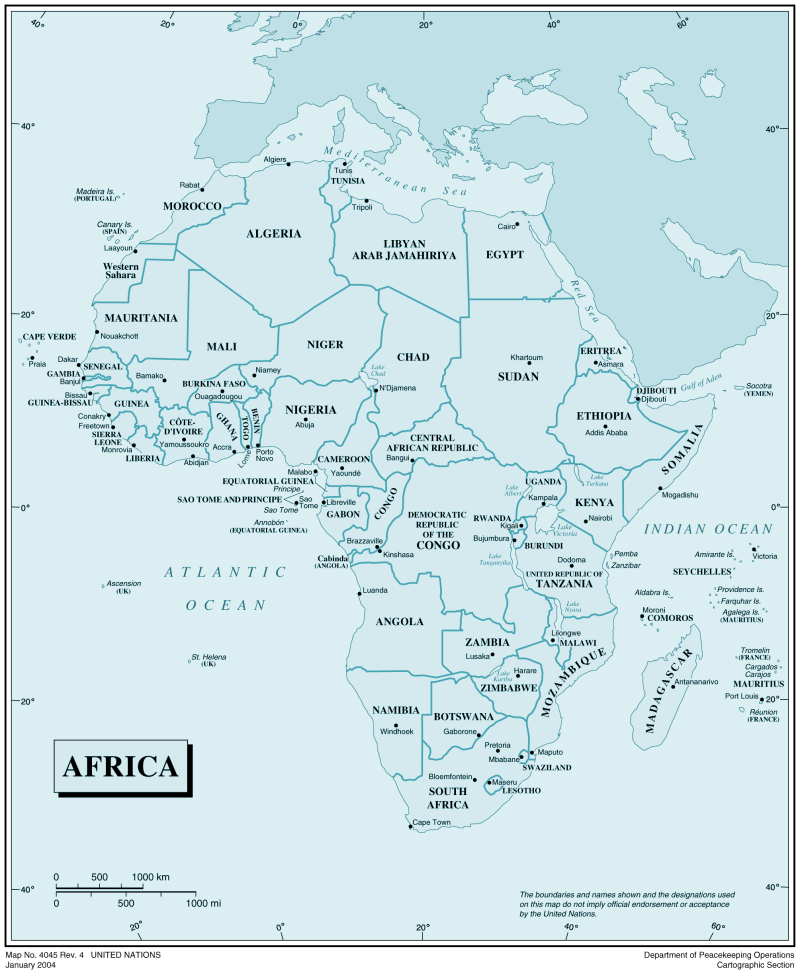 Africa Map Mapsof Net - Colorful Patterns - Professional Mobile Collection