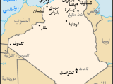 Algeria Map Arabic Mapsof Net