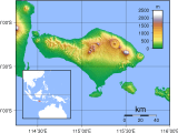 Bali Topography Mapsof Net