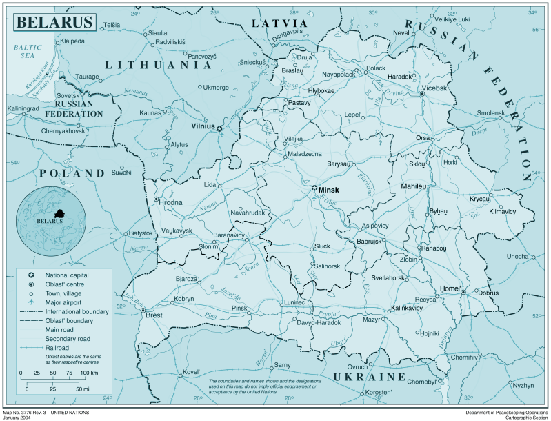 Belarus Provinces Blank Mapsof Net - 4K Landscape Photos for Desktop