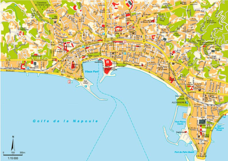 Cannes Map Mapsof Net - Professional Space Image - High Resolution