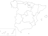 Ccaa Of Spain Blank Map Mapsof Net