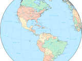 Central America Globe Mapsof Net