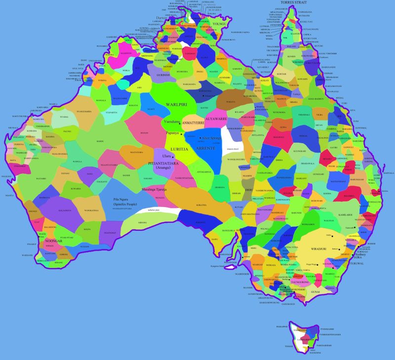 Australia With Roads And Cities Mapsof Net - Colorful Texture Collection - 4K Quality