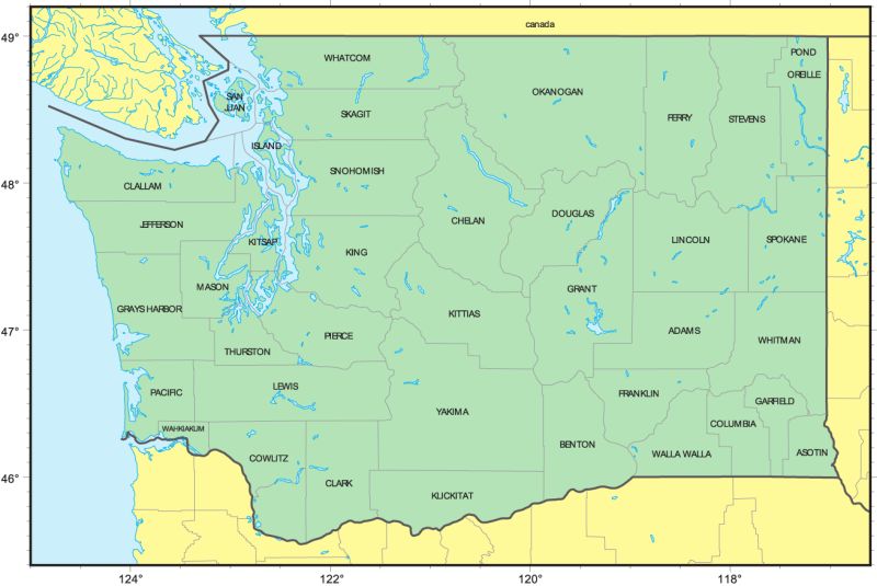 Washington County Map Mapsof Net - 8K Colorful Photos for Desktop