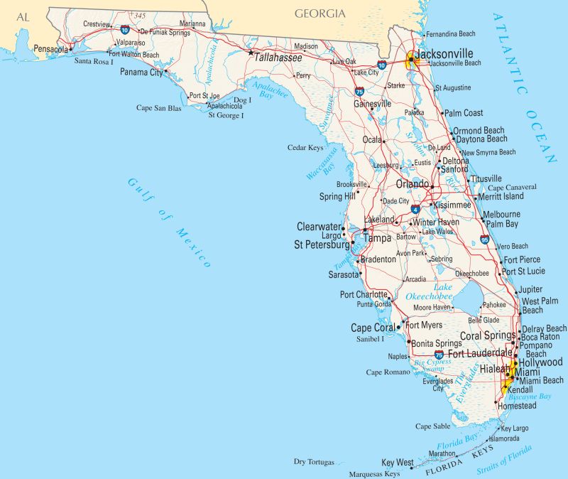 Where Is Florida Located Mapsof Net - Premium City Illustration Gallery - Mobile