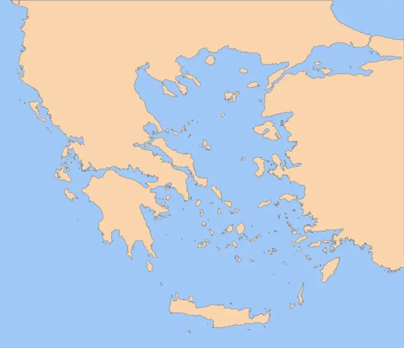 Hellas Geography - Geometric Art Collection - High Resolution Quality
