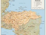 Honduras Relief Map Mapsof Net