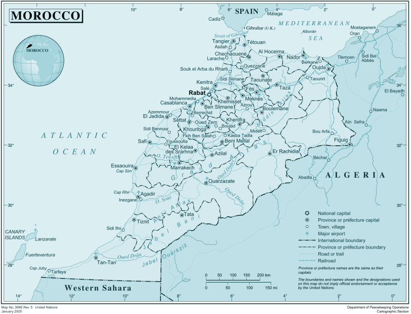 Morocco Political Map Mapsof Net - Best Mountain Photos in Retina