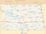 North Dakota Reference Map Mapsof Net