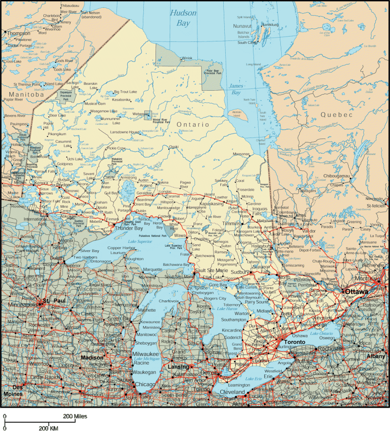 Ontario Canada Mapsof Net - Best Abstract Patterns in Full HD