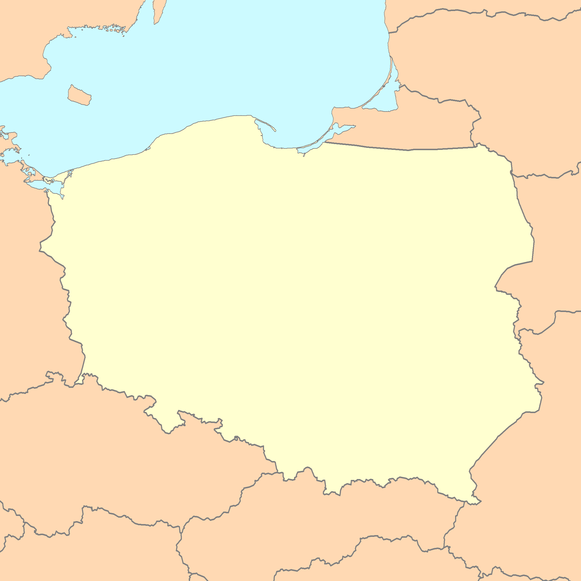 Map Of Poland Blank Poland Map Blank 