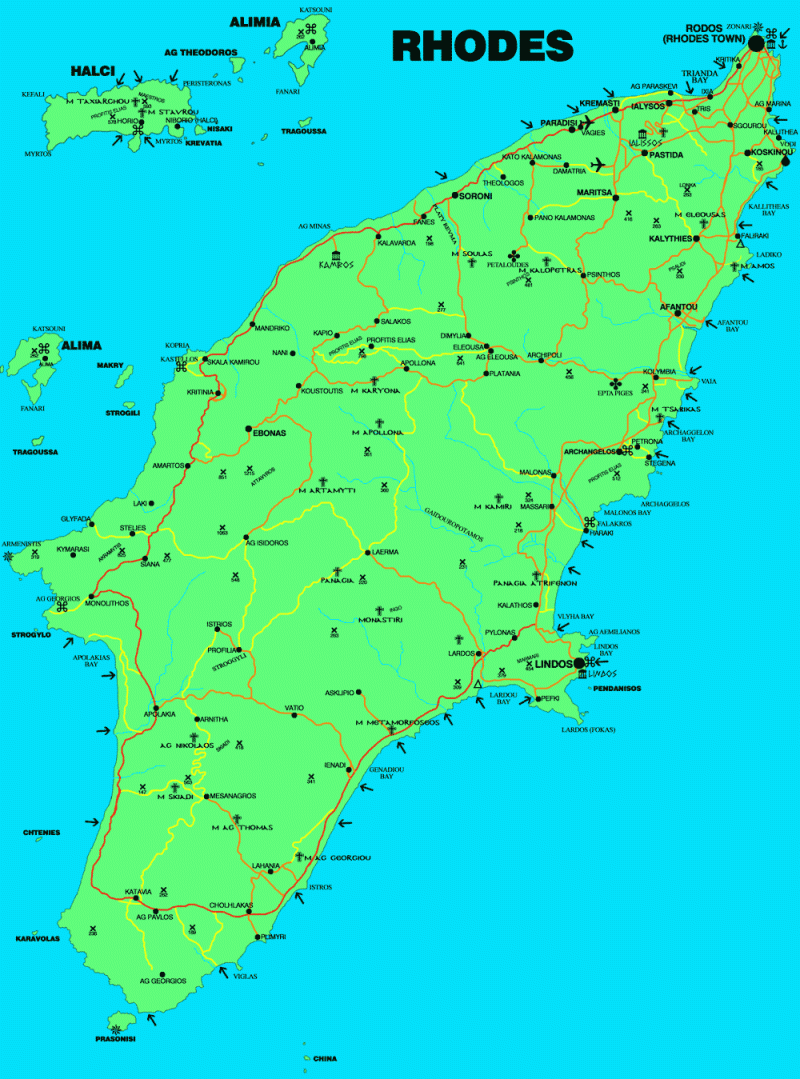 Rhodes Map Big Mapsof Net - Download Creative Space Picture | Mobile
