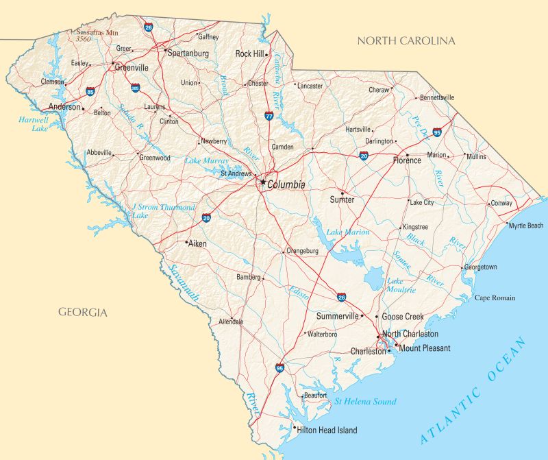 South Carolina County Map Mapsof Net - Ultra HD HD Geometric Textures | Free Download