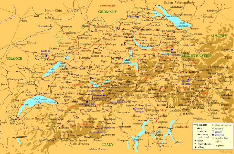 Blankmap Switzerland Mapsof Net - City Design Collection - Mobile Quality