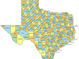 Map Of Counties Of Texas