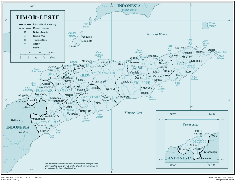 Timor Leste 1 Mapsof Net - 4K Space Patterns for Desktop