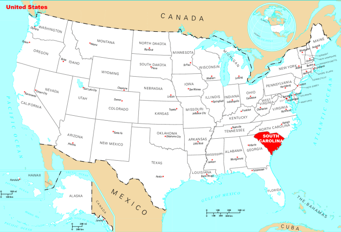 Where Is South Carolina Located - MapSof.net Where Is South Carolina Located - MapSof.net