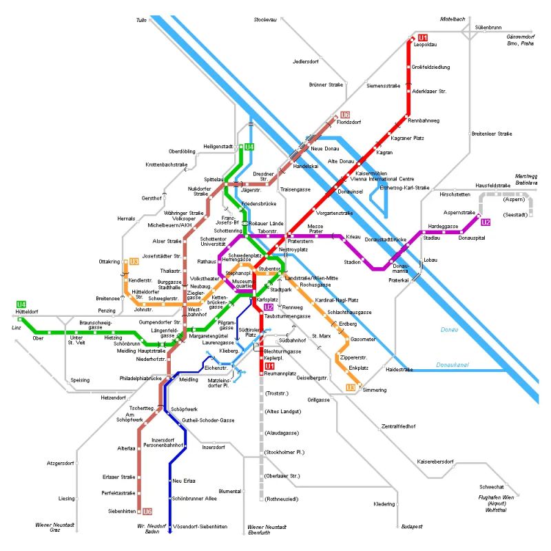 Vienna Metro Map Mapsof Net - Best Geometric Textures in 4K