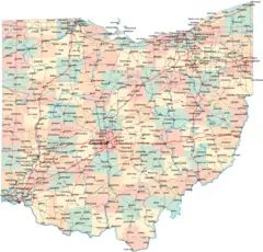 Ohio Reference Map Mapsof Net - Desktop Mountain Patterns for Desktop