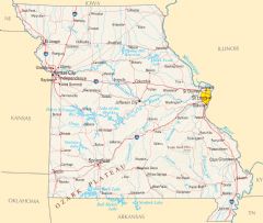 Map Of Missouri Highlighting Bootheel Mapsof Net - Gorgeous Ultra HD Vintage Images | Free Download