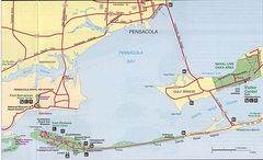 Pensacola FL Geographic Facts Maps MapSof Net Pensacola Map 