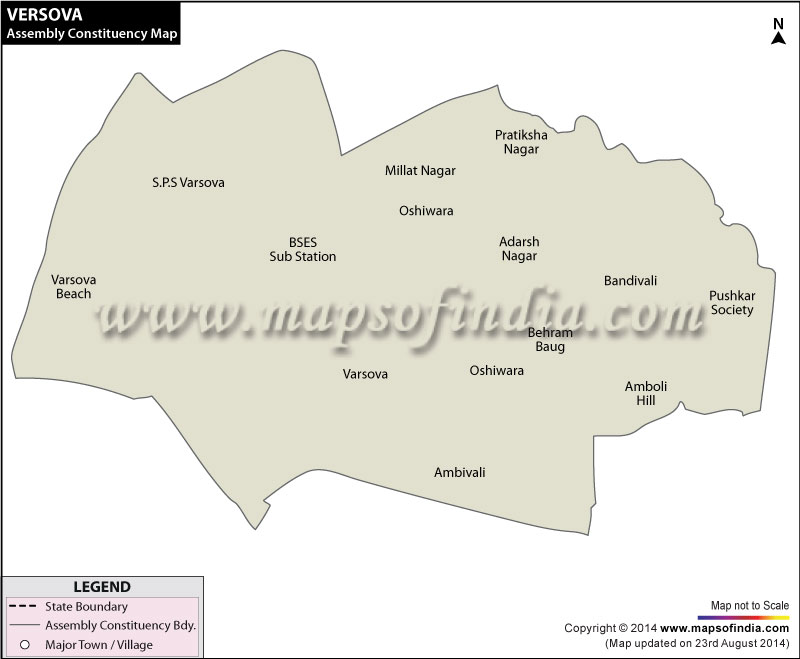 Versova Assembly Vidhan Sabha Election Result 2024 And Map Versova Assembly Map 