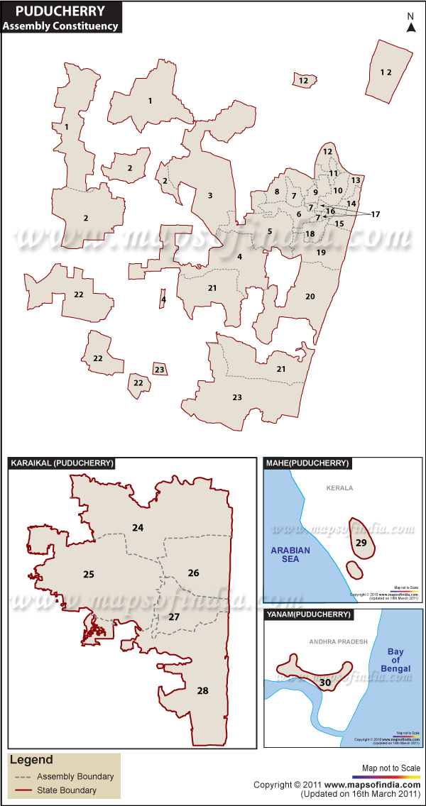 Pondicherry Assembly Elections 2026 Dates Schedule Pondicherry Asembly Map 