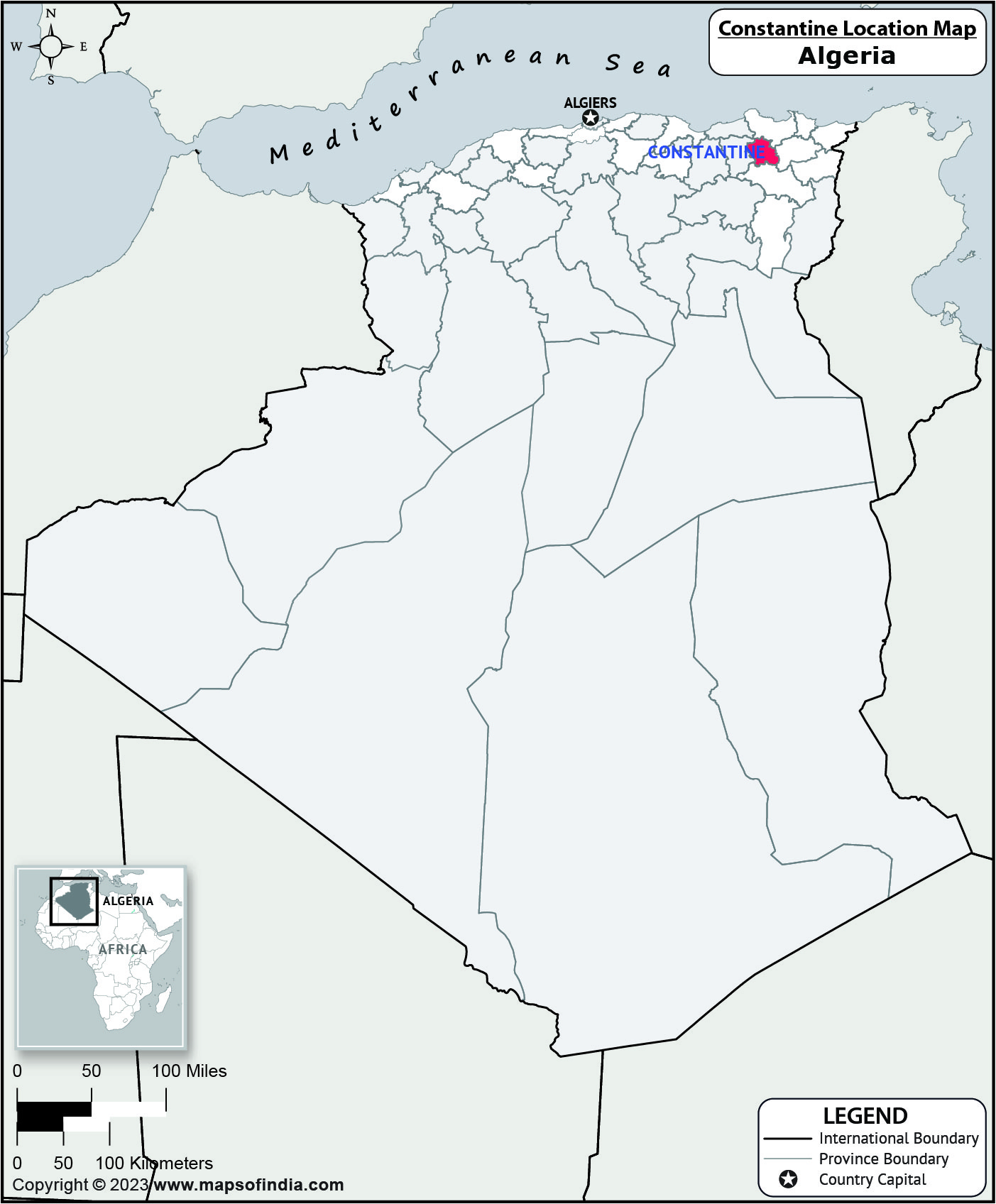 Location Constantine Location Map 