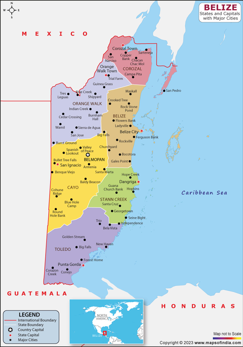 Belize Tourist Attractions Map 60 Photos Mariaserkin Com Belize State And Capital Map 