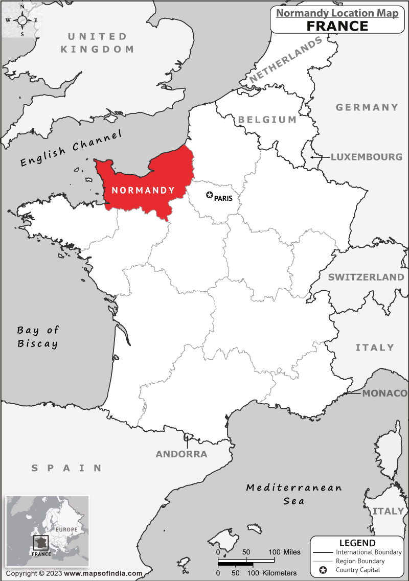 Where Is Normandy Located In Finland Normandy Location Map In The Normandy Location Map 