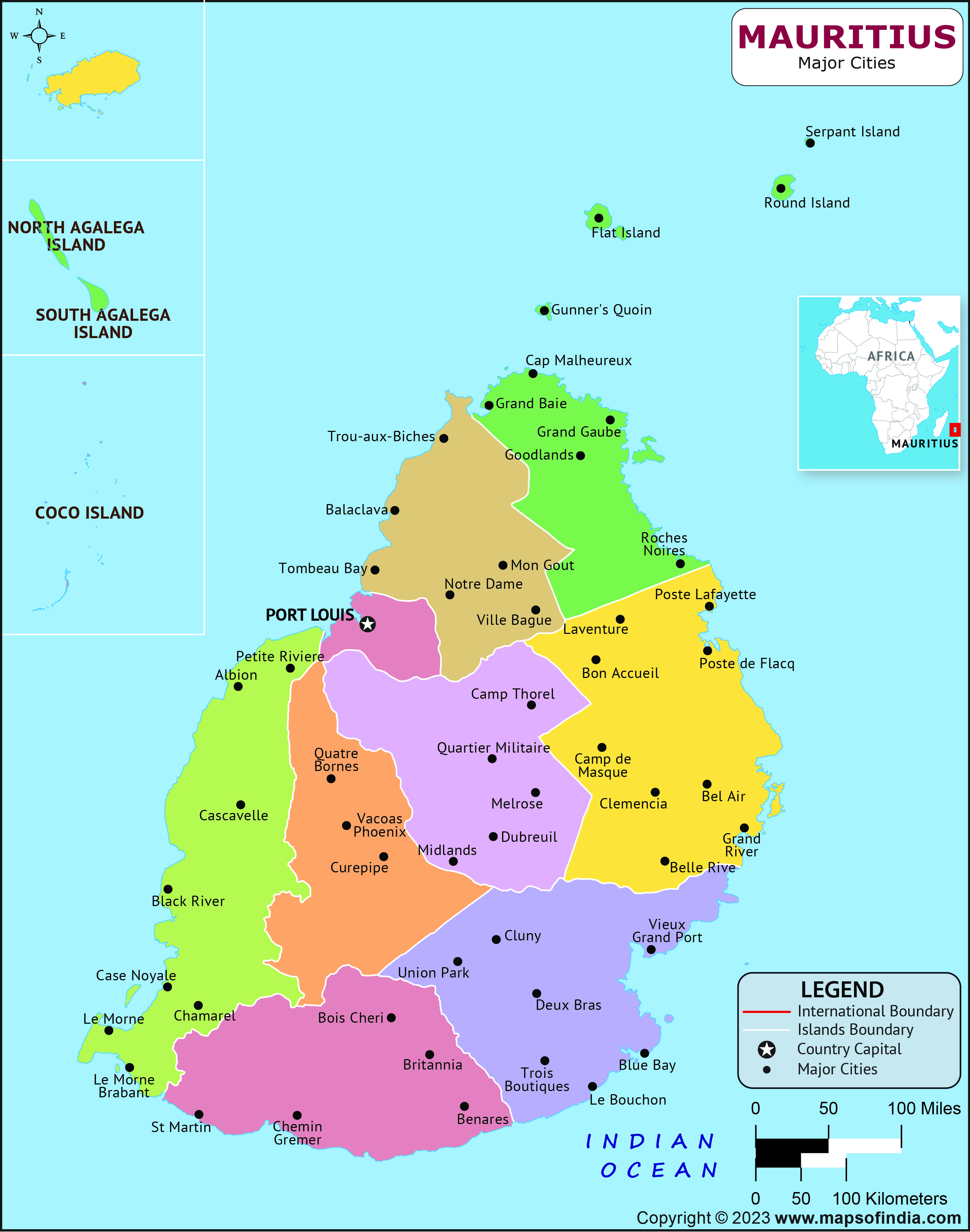 8 Cities In Mauritius To Include In Your Travel Itinerary VNJQN Mauritius Major Cities Map 