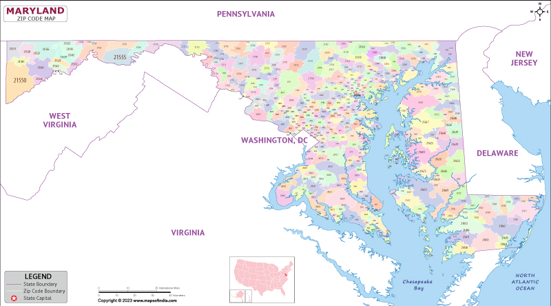Zip Codes List For Maryland Maryland Zip Code Map Maryland Zip Code Map 